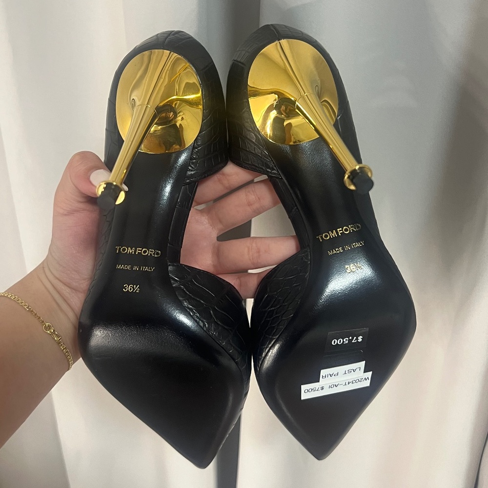 TOM FORD ALLIGATOR SKIN PUMPS - Picture 3 of 7